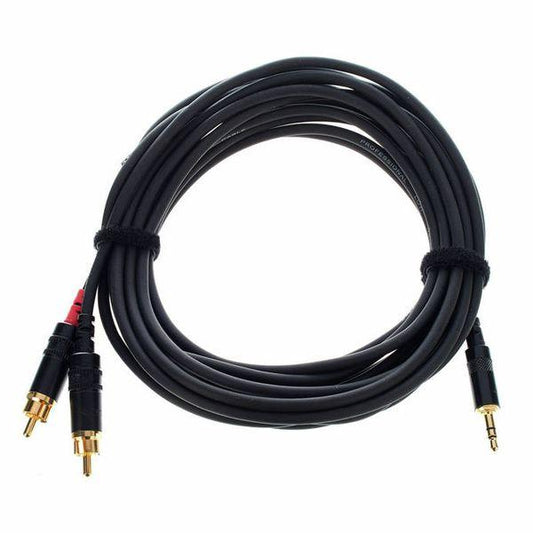 Cordial CFY3WCC 3m cable (Y-Adapter 3.5mm TRS - 2x RCA Cable)