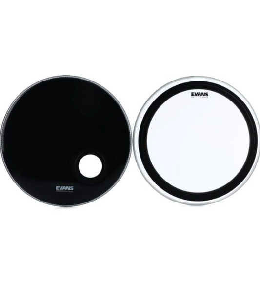 Evans Drumheads EBP-22EMADSYS EMAD System Pack Clear Bass Drumheads, 22"