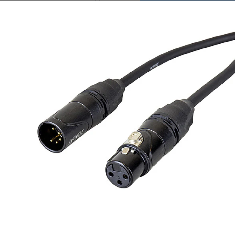 Titan AV 5 Pin Male to 3 Pin Female DMX Adapter